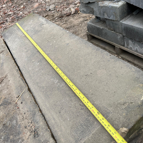 Reclaimed Yorkshire Stone Angled Wall Coping - Batch of 6 Linear Meters - Reclaimed Brick Company