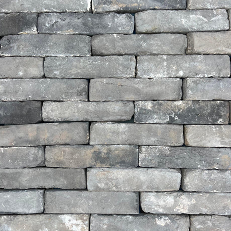 reclaimed handmade grey brick slip tile