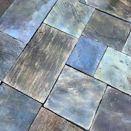 Reconstituted York Stone Paving Flag Stones - Reclaimed Brick Company