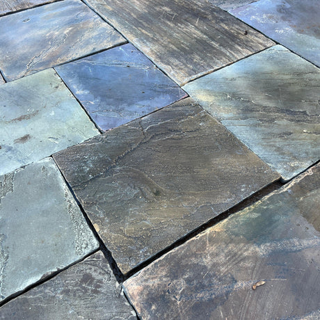 New Reconstituted Garden York Stone Paving Flag Stones - Reclaimed Brick Company