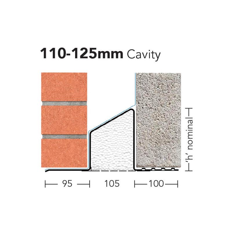 Keystone S/K-110 Standard Duty Cavity Wall Lintel 1200mm