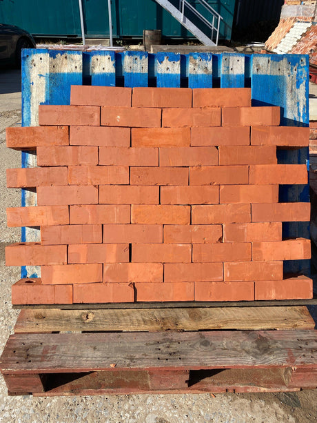 Smooth Orange Imperial Facing Brick - Reclaimed Brick Company