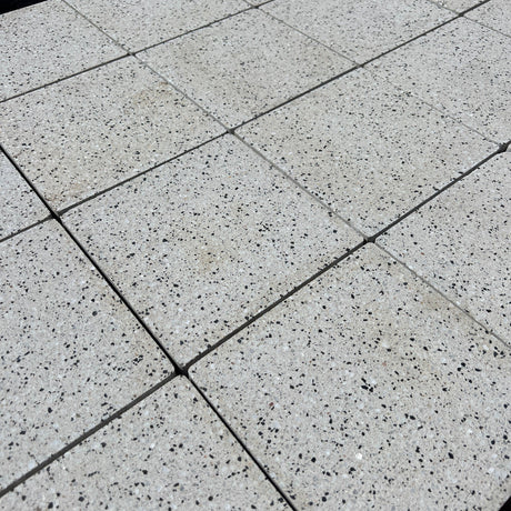 New Driveway Polished Silver Concrete Paving Slabs - Reclaimed Brick Company