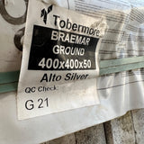 New Tobermore Braemar Ground 400x400x50 Alto Silver Paving Slabs - Reclaimed Brick Company