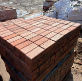 Used Red Clay Block Paving Pavers - 200mm x 100mm - Reclaimed Brick Company