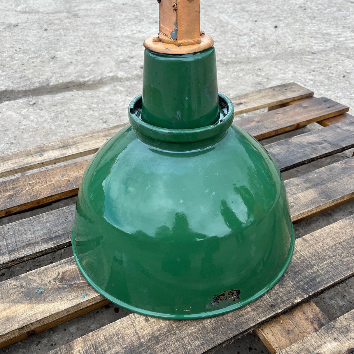 Vintage AEI Lamp and Lighting Co. Green Enamel Industrial Pendants Lamp - 16” - Reclaimed Brick Company
