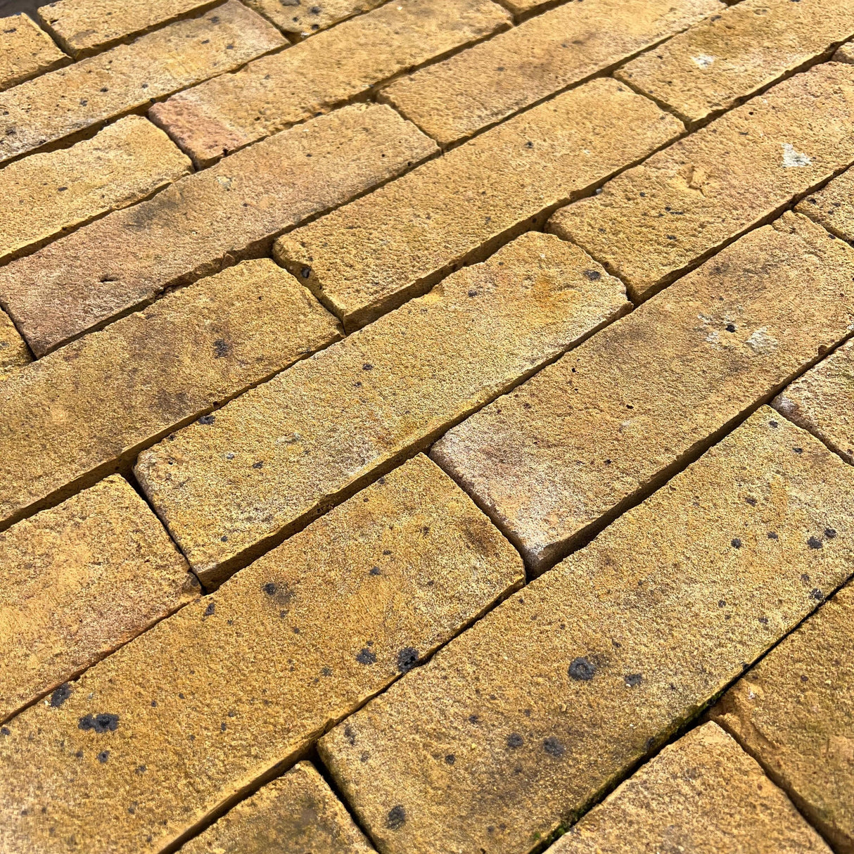 yellow brick laid 